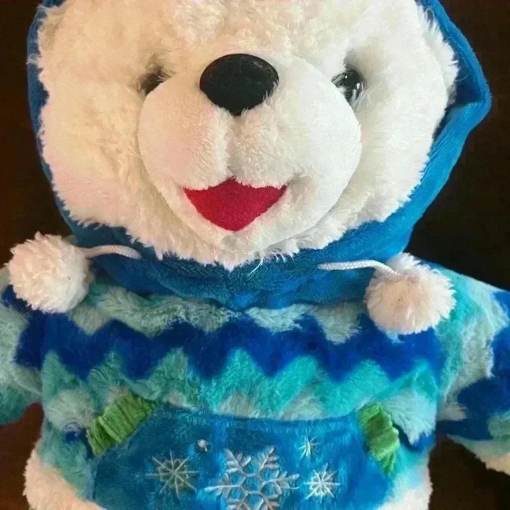 Lot Of 2. 2016 DanDee Christmas Snowflake Teddy Bear Plush Stuffed Animal Toy